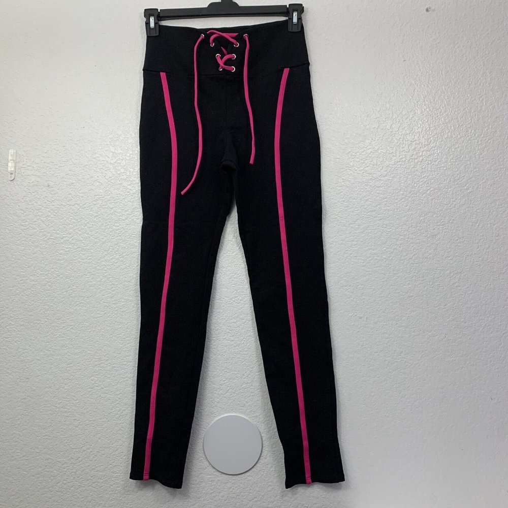 Fashion Nova Lace Up Skinny High Rise Pants Football
